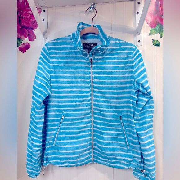 Ralph Lauren Active Women's Zip-Up Striped Active Jacket Sz S - Picture 2 of 7